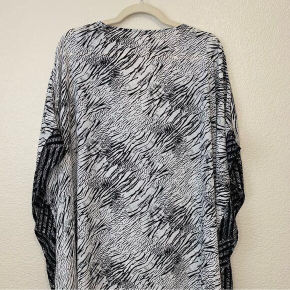 Chico’s Taffy High-Low Caftan Sleeve Tunic Kimono - Picture 8 of 12